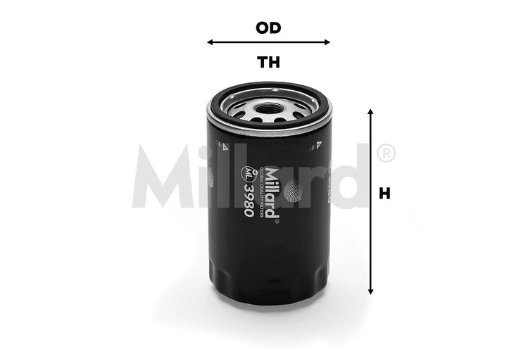Filtro de Aceite Millard ML-3980 Blazer 4,3, Cavalier 2,2, Century 3.1, 3,3, Lumina APV, Isuzu Rodeo, Express Cargo Van. - Vista 2