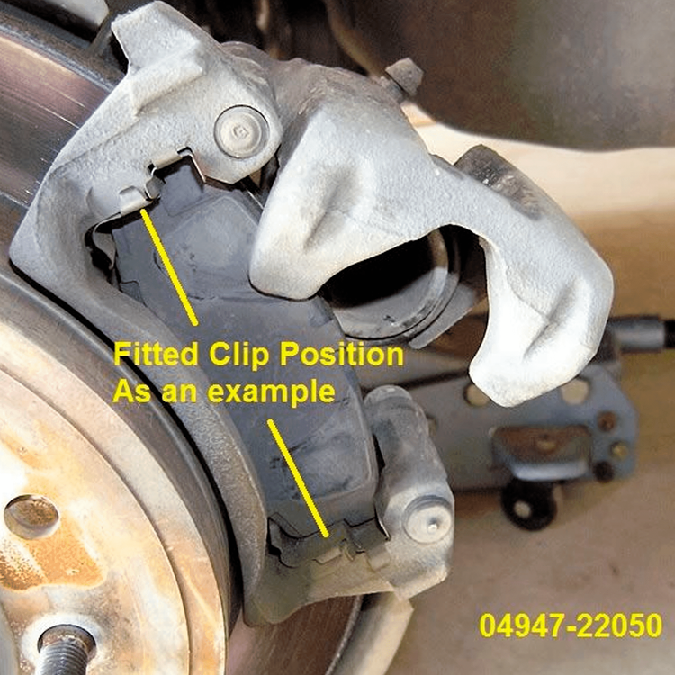 Juego de Montaje Clips Antivibración Freno de Disco Delantero Toyota 4 Runner 2009 2013 - Vista 3