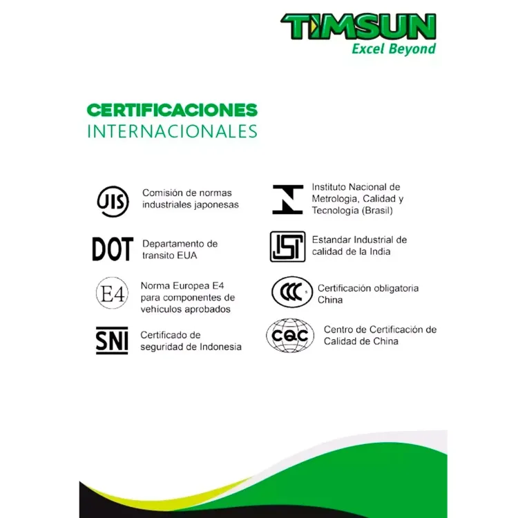 Caucho para Moto Timsun 110/80R18 TL Doble Propósito Dot Y ISO9001 - Vista 2
