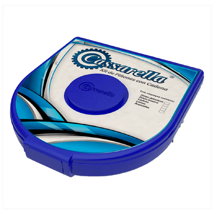Kit de Arrastre Piñones + Cadena para Moto Cassarella 16P 39C 520H120 - Vista 1