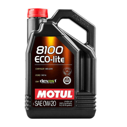 Aceite 0W20 Sintético Motul Motor Eco Lite 8100 de 1lt