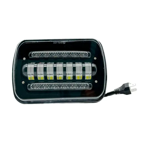 Faro Led Xtreme Rectangular 10/30V 70W Luz Alta Baja con Cruce Blanco 7″ + Ambar 65mm
