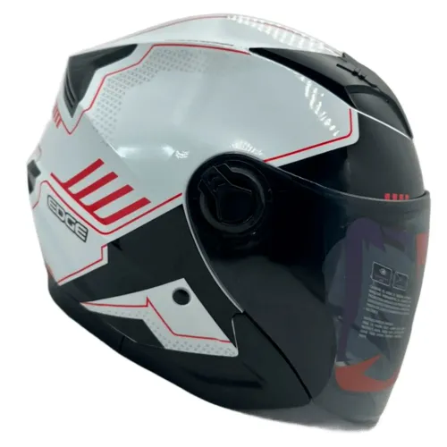 Casco Semi Integral Edge Jaguar E750 Doble Visor Ahumado