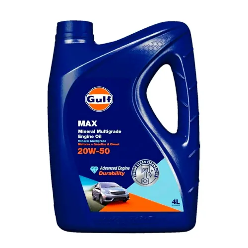 Aceite 20W50 Mineral Gulf Max GDI SN 4lts