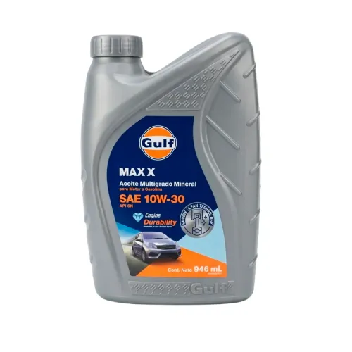 Aceite 10W30 Mineral Gulf Max X SN 946ml