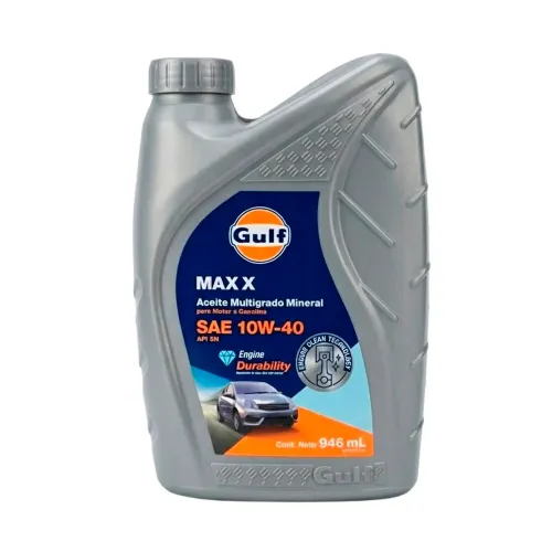 Aceite 10W40 Mineral Gulf Max X SN 946ml