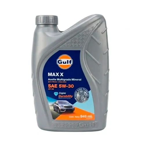 Aceite 5W30 Mineral Gulf Max X SN 946ml