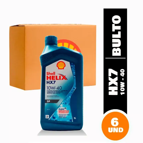 Aceite 10W40 Sintético Shell Helix HX7 1lt 6unds
