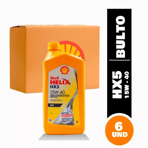 Aceite 15W40 Mineral Shell Helix HX5 1lt 6unds