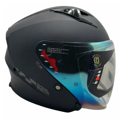 Casco Semi Integral Shaft SH226 GT Sólido Visor Iridium Gold