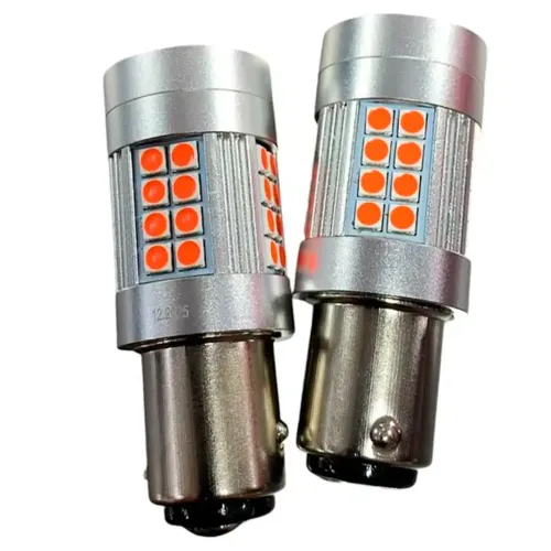 Bombillo Led Para Moto Wellstar 1157R Small 2 Contactos Rojo