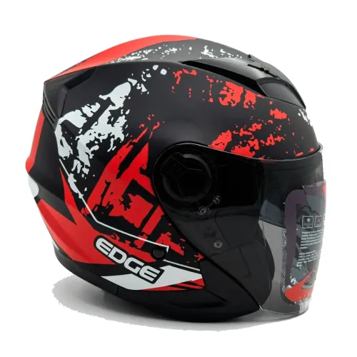 Casco Semi Integral Edge Jaguar Xtream Doble Visor Ahumado