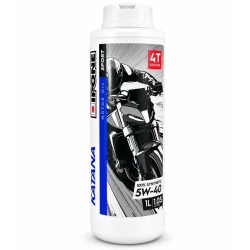 Aceite 5W40 Sintético Para Moto Ipone Full Power Katana 4T De 1lt