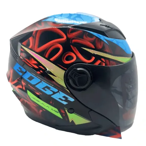 Casco Semi Integral Edge Nebula Doble Visor Ahumado
